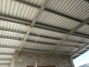 detalle techo exterior escuela nuestra señora de suyapa